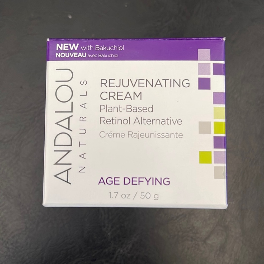 Andalou Bakuchiol Rejuvenating Cream Plant Based Retinol Age Defying NEW